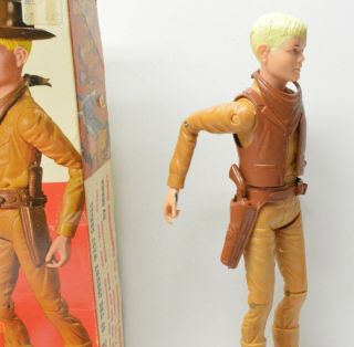 MARX Vintage Johnny West cowboy action figure Jay West w Box,  accessories 6