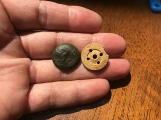 Dug Eagle D Coat Button & Bone Pant Button Maj.  John Dougherty Plantation Mo.