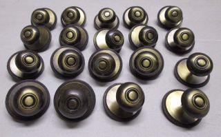 19 Vintage National Lock Cupboard Cabinet Door Drawer Pulls Knobs Handles