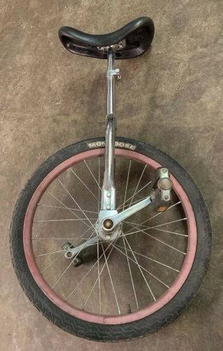 Vintage Antique Metal 20” Diameter Mongoose Tire Unicycle