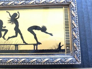 Diefenbach Silhouette Children Swimming Nymph Fairy Fidus Germany 2