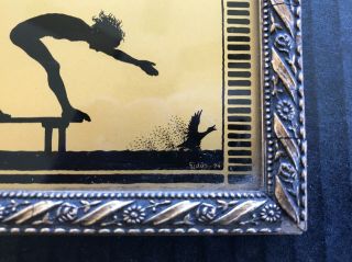 Diefenbach Silhouette Children Swimming Nymph Fairy Fidus Germany 6