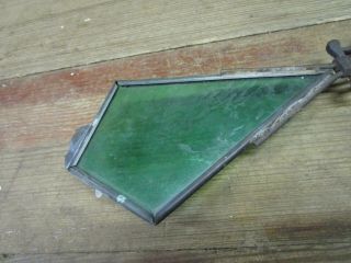 Antique Kite Tail LIghtning Rod Farm Barn Arrow Pointer Green Glass NR 2