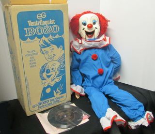 Vtg.  Bozo The Clown 30 " Ventriloquist Dummy Doll (1970) Larry Harmon/