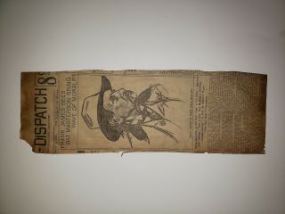 Frank James Brother Of Jesse James 1905 St.  Louis Dispatch Sketch Rare