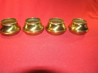 20 Brass Bed Parts End Caps Fits 2 " Tubing Polished & Lacquered
