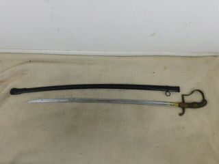 RARE STUNNING WW 1 IMPERIAL GERMAN OFFICERS DAMASCUS SWORD WITH GOLD ENGRAVING 2