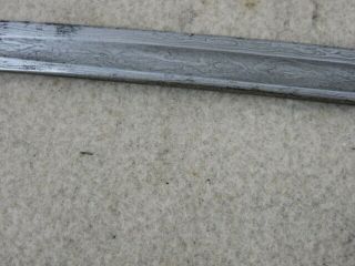 RARE STUNNING WW 1 IMPERIAL GERMAN OFFICERS DAMASCUS SWORD WITH GOLD ENGRAVING 6