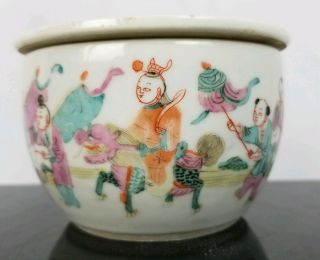 Antique 19th Century Tongzhi Chinese Porcelain Censer With Lid