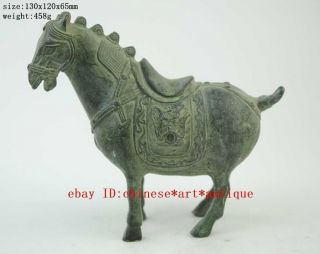 China Collectible Decorated Old Handwork Bronze Sculpture Horse Statue C01