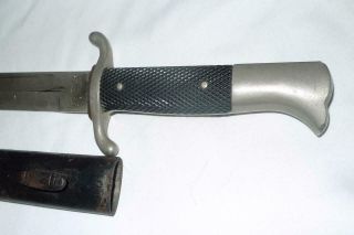 RARE GERMAN WW2 FIREMAN DRESS BAYONET KNIFE DAGGER SCABBARD PETER MULLER M113 3