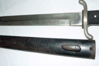 RARE GERMAN WW2 FIREMAN DRESS BAYONET KNIFE DAGGER SCABBARD PETER MULLER M113 4