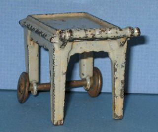 AUTHENTIC & OLD KILGORE TOY TEA CART CAST IRON ALL ORIG NOW ON CI124 3