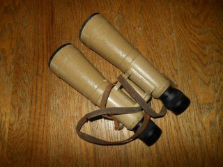 WW2 German Wehrmacht 10x50 Hensoldt BMJ Roof Prism PANZER Binoculars - RARE SIZE 2