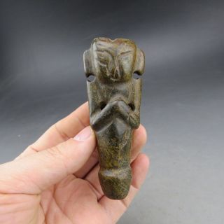 Jade,  Apollo,  Penis,  Pendant,  China,  Hongshan Culture,  Collectibles.  K0088