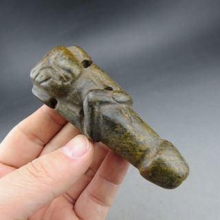 Jade,  Apollo,  penis,  pendant,  China,  Hongshan culture,  collectibles.  K0088 2