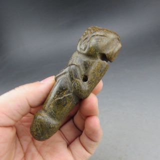 Jade,  Apollo,  penis,  pendant,  China,  Hongshan culture,  collectibles.  K0088 4