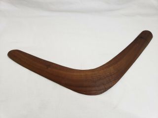 Vintage Queensland Carved Australian Aboriginal Hardwood and Painted Boomerang 2
