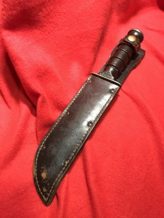 Vintage U.  S.  Vietnam Period,  Camillus Marked military Mrk2,  Fighting Knife 2