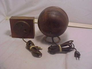 2 vintage wood case electric clocks Seth Thomas,  Chronopak 3