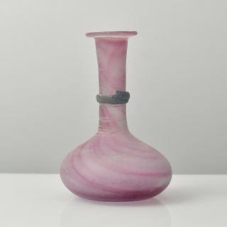 Seguso Vetri D´arte Murano Art Glass Vase A Scavo Mid Century Modern Roman Style