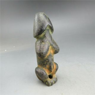 China,  Jade,  Hongshan Culture,  Hand Carving,  Natural Jade,  Penis,  Pendant A2