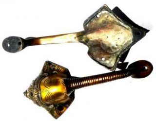 Crown Ganesha Shape Vintage Antique Style Handmade Brass Door Pull Handle Knobs 5
