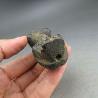 China,  jade,  hongshan culture,  black magnet,  Apollo &penis,  pendant R31 5