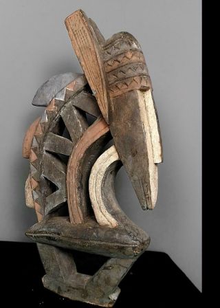 Outstanding Tribal Large Chiwara Headdress Mask - Mali