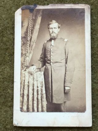 1860s Cdv Photo Of A Civil War Soldier From A Predominately Afro American Album