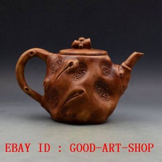 Antique Vintage Chinese Yixing Zisha Handmade Tree Shrew Teapot G21