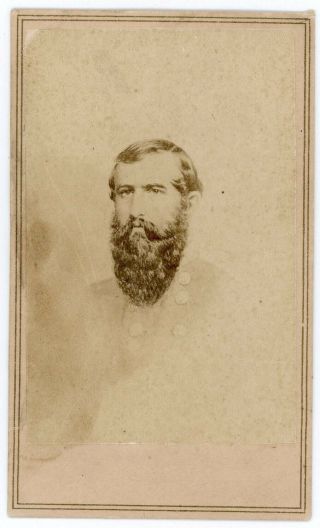 Civil War Confederate General Pemberton Cdv Vicksburg Siege Born Pa Married Va