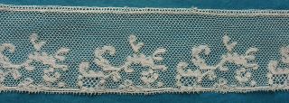 155 Cms Antique 19th Century Valenciennes Lace Border