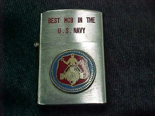 Best Mcb In The U.  S.  Navy " Vintage Seabee " Mcb 9 " Lighter - Vietnam Era?