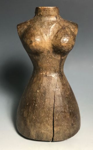 Carved Wood Dress Form Paper Mache Mold/sculpture