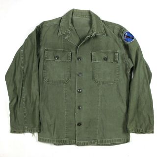 Og - 107 Field Fatigue Shirt Jacket Green Cotton 19th Corps Early Patch Xixth