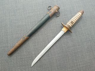 Meiji Era Imperial Japanese Navy Officer Dagger Sword Premium Version