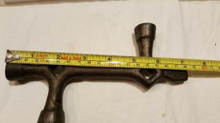 Vintage Antique IRON Bed Wrench 3
