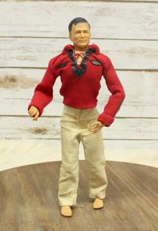 Vintage 1966 Ideal Toys Lone Ranger Captain Action Figure Poseable 11 " Two Pants