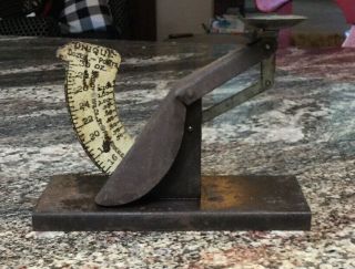 Vintage Metal Poultry Egg/weighing Scale Circa 1920 