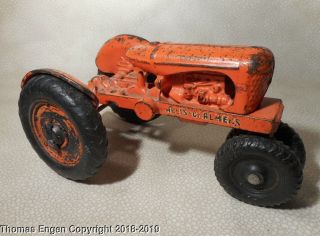 1940 Arcade Cast Iron Allis Chalmers Farm Tractor Toy 7.  5 Inch Antique Vintage 3