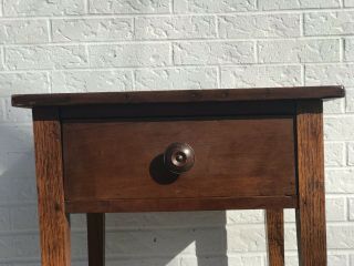 1 drawer side table stand - dovetailed from early 1900 ' s - Ship or local pickup 2
