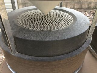 Stereo Telefunken Speaker Extension Modern Mid Century Shelf Wood Cone RCA Pair 6