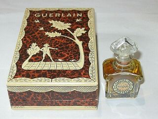 Vintage Guerlain Mitsouko Perfume Bottle & Box 1/4 Oz 7.  5 Ml Full 1980s