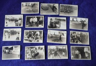 Indonesia 15 Real Photo C 1920 - 30 Bali? Children Animals Market Textile Soldiers