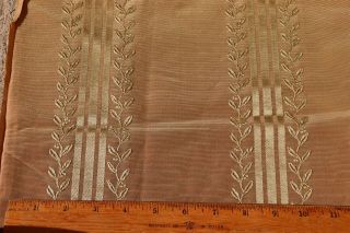 French Antique 19thc Lyon Silk Sample Fabric L - 26 " X W - 25 "