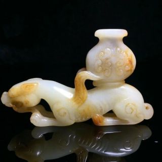 Exquisite Chinese Jade Xinjiang Hetian Jade Old Jade Safe And Longevity 212