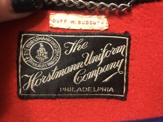1930 - 40’s HORSTMANN UNIFORM CO Pennsylvania MILITARY BOAT CLOAK Wool Velvet WWII 8