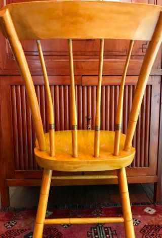 Antique American Painted Spindle Back Fancy Windsor Chair c 1830 - 1850 34.  25” H 8