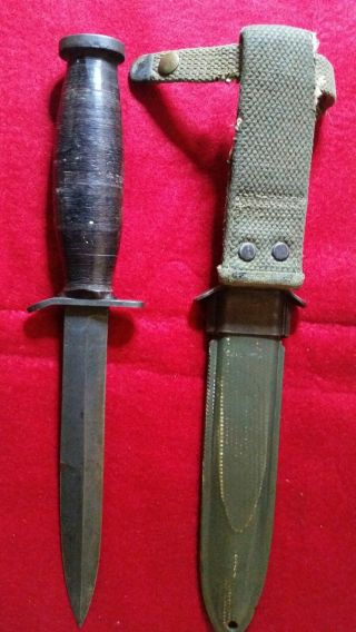 M3 Style Fighting Knife Movie Prop with Dvd.  Possibly US unmarked. 3